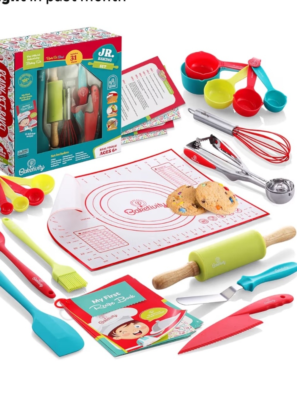 Baketivity 31-Piece Kids Baking Tools Set 060